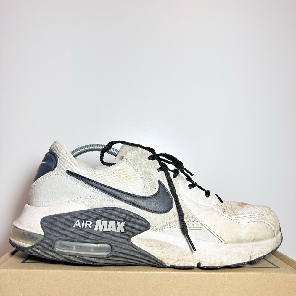 Nike Air Max 90 Mens Size 11.5 White Grey Black Retro Athletic Running Sneakers